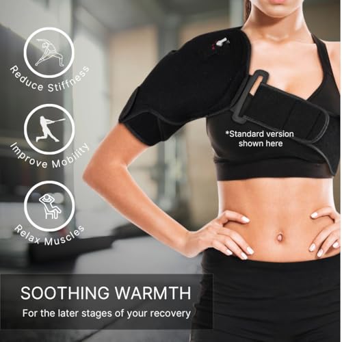 NatraCure Hot or Cold Therapy Shoulder Ice Pack Wrap, Brace for Pain Relief - (Heating Pad for Rotator Cuff Injuries, Surgery, Gym, Baseball, Pitching) - 6032 - style: Regular