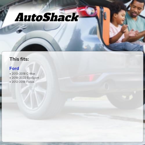 AutoShack Rear Premium Ceramic Brake Pad Set for Ford, Focus 2012-2018 EcoSport 2018-2022 C-Max 2013-2018, FWD AWD L3 1.0L L4 2.0L - style: Premium Ceramic Brake Pad