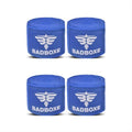 TWISTER FIGHT WEAR Boxing Hand Wraps 180" (4.5 Meter) – Premium Cotton-Polyester Blend with Thumb Loop and Hook & Loop Closure for Boxing, MMA, Muay Thai & Kickboxing - color: Blue (2 Pair)