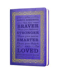 JOHSBYD Journal for Women - A5 Lined Hardcover Notebook and Diary for Teen Girls, 200 Pages 100GSM Bleedproof Paper, Inspirational Back to School College Supplies (Purple) - color: Purple