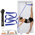 Stretching Strap With Door Anchor - Stretching Equipment to Improve Legs Flexibility - Splits Trainer For Home Ideal In Ballet, Dance, Cheerleading, Taekwondo, Yoga, Pole Dancing & Gymnastics - color: Dark Blue