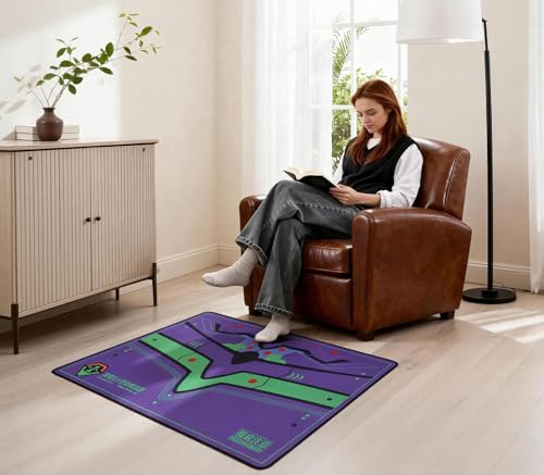 Office Chair Mat | Non-Slip Hard Floor Chair Mat 35"×47" | Evangelion Unit-01 Mech Inspired Design by TREASURE CASE - color: Unit-01