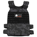 Wolf Tactical Adjustable Weighted Vest for Men & Women - Rucking, Workout, Running, Walking & CrossFit Weight Vest for Strength Training & Fitness - color: Black Camo