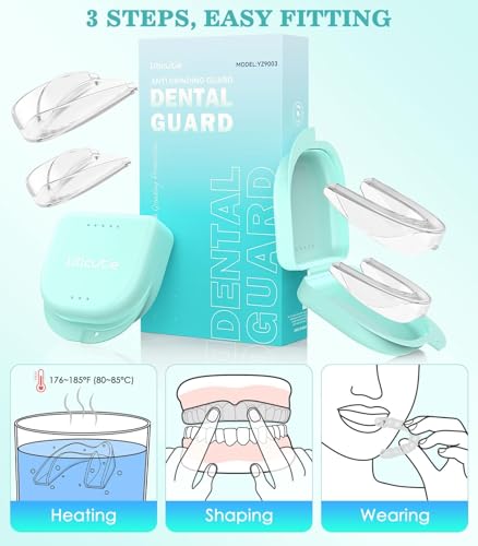 Anti Grinding Guard,Night Guards for Teeth Grinding,4 Pack/2 Size,Transparent | 4 Pack/2 Size,Transparent - color: Transparent
