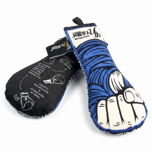 LIVEVIE Hygeen Activated Charcoal Glove Odor Absorber | 2-Pack Natural Deodorizer for Boxing, MMA & Gym Gloves | Long-Lasting Moisture Wicking Freshener for Routine Care, Blue - color: Blue