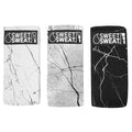 Sweet Sweat Hip Bands with 3 Levels of Resistance | Non-Slip Fabric Booty Bands for Squats & Lunges | Includes Free Mesh Carrying Bag - style: Marble Hip Bands