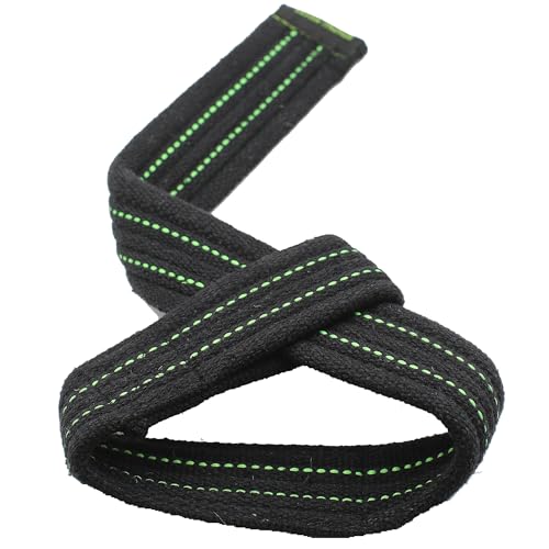 PR Lifting Straps for Weightlifting – Heavy Duty Deadlift Straps with Extra Thick Material for Grip & Wrist Support – Gym Wrist Straps for Powerlifting, Bodybuilding, Strength Training Personal Record - color: Black Neon