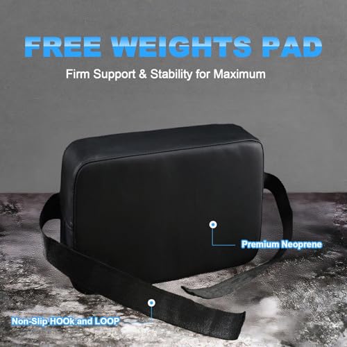Simgoing Weight Lifting Pad Bench Chest Press Back Pad for Free Weight Bench Exercises and Chest Press Support Non Slip PVC Leather Foam Support for Home Gym Strength Training - size: 9.3x7.1x3.2 Inch
