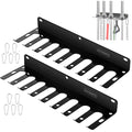 Wall-Mounted Gym Organizer, Barbell Holder Wall Mount, Resistance Band Storage Rack, Home Gym Accessories Holder