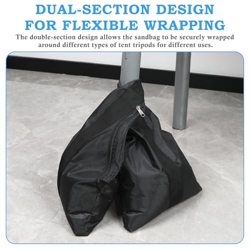 150LBS Extra Large Heavy-Duty Canopy Weights Sandbags, 4Pack, No Sand | 1680D Heavy Duty Pop Up Canopy Tent Weights for Outdoor Gazebos, Umbrellas, Pergolas, Sunshades & Patio Furniture - size: 150LBS