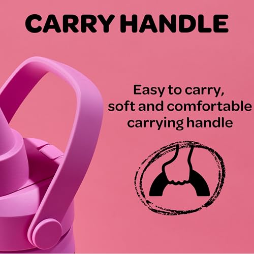 CamelBak Crayola Chug Insulated Stainless Steel Water Bottle, Cold Retention Design with Spill Resistant Chug Lid for Everyday Hydration, 16oz, Carnation Pink - color: Carnation Pink