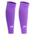 MediCaptain Pre Cut Soccer Sock Sleeves, Companion for Soccer Grip Socks, Securely Holds Shin Guards, Compression Leg Warmer - color: Purple
