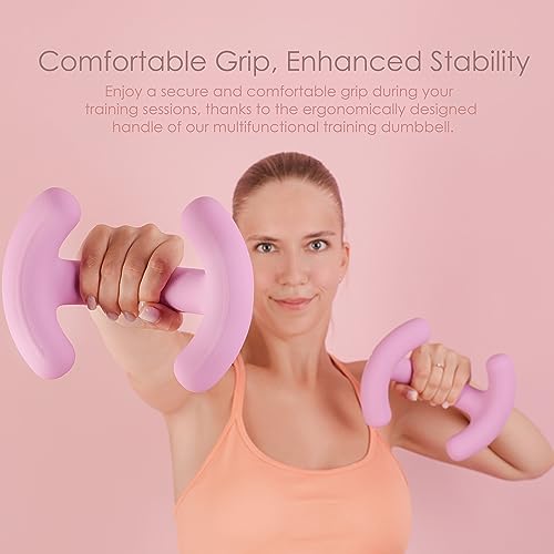 STONESAM home training Equipment | Multi-function hand weight kettlebell/dumbbell weights - color: Pink