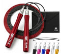 Titan Armour® Speed Rope - Professional Self-Locking & Adjustable, Adult Speed Jump Ropes for Fitness | 2 x Steel Ropes, Cable Protector & Travel Case | Jump Rope Crossfit, Boxing, Fitness MMA for Men & Women - color: Red