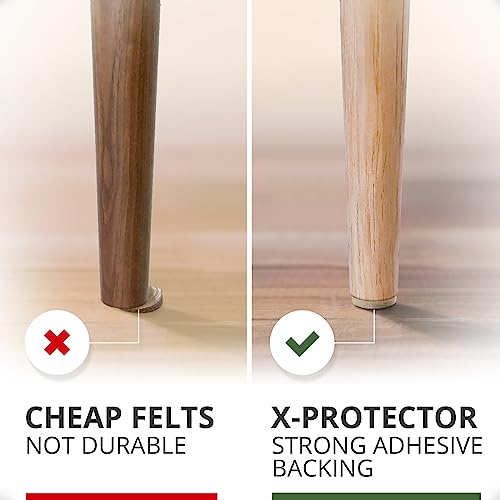235 pcs Felt Furniture Pads Brown & Beige X-Protector! Huge Quantity of Furniture Pads for Hardwood Floors – Your Ideal Wood Floor Protectors for Furniture. Protect Any Type of Hard Floor! - size: 235 PCS Brown & Beige, Round & Square