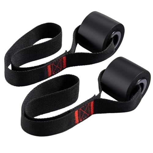 Slim Panda Door Anchor Strap for Resistance Bands, Door Exercise Equipment with Secure Buckle & No Drill Setup, Multi Point Anchor Gym Attachment, Portable Door Resistance Bands for Home Gym Workouts - style: Door Anchor 2 Pcs