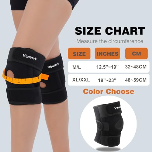 Knee Brace for Women and Men – Compression Knee Sleeve for Meniscus Tear, ACL, Arthritis Pain Relief, Knee Pain Support with Patella Pad for Fast Recovery & Optimal Support，tendonitis, running, squats, fitness, and sports injury rehabilitation . - size: X