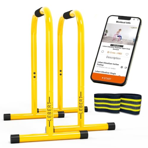Lebert EQualizer Total Body Strengthener Dip Station Standard & XL - color: Yellow Regular