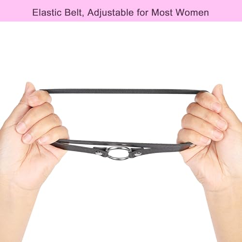 Adjustable O-ring Leg Garter, Elastic Thigh Garters Belt for Women, 1 Pair - color: Pink