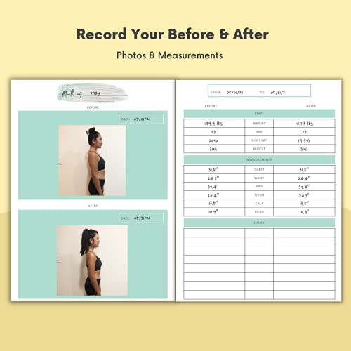 Lamare Food Journal for Women Weight Loss – Food Diary and Meal Planner