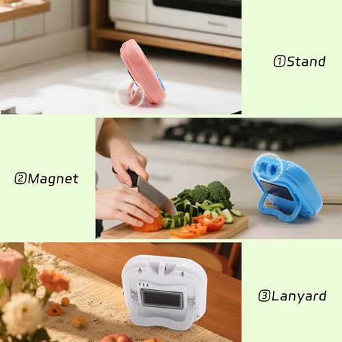 4 Pack Multi-Function Electronic Timer - Kitchen Timer,Magnetic Digital Timers,Big LCD Display, ON/Off Switch,Extensively Use in Cooking,Gym, Meeting, Classroom,Kitchen,Study,Work,Outdoor Activities - size: 4