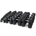 WF Athletic Supply Rubber Coated Hex Dumbbell Set, Multiple Choices Available - Dumbbells with Rack Stand and Mat, or Dumbbells Only (200/550/1200/2100/3000 LB) - color: j. 5 - 120LB Dumbbells Only