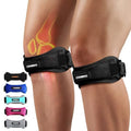 CAMBIVO 2 Pack Patella Tendon Knee Straps, Knee Brace for Women & Men with Extra Straps, Patella Bands for Pain Relief, Osgood Schlatter, Jumper’s Knee, Tendonitis, Running, Basketball, Volleyball - color: Black