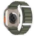 Alpine Loop Compatible with Apple Watch 3 Band 49mm 46mm 45mm 44mm 42mm 41mm 40mm 38mm Men Women, Nylon Sport Loop for Apple Watch Ultra 2/1 iWatch Series 11 10 9 8 7 6 5 4 3 2 1 SE - color: Green