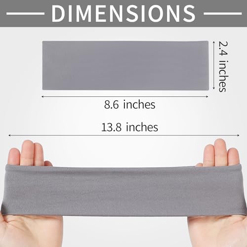 Panleding 12 Pack Sports Headbands for Women, Non-Slip Elastic Soft Hair Bands, Fashion Hair Warp for Workout, Yoga, Running, Fitness (4 Neutral colors) - color: 4 Neutral colors