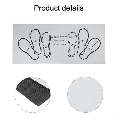 Non-Slip Pilates Training Mat with 2-Inch Cushion for Squats Lunges Yoga and Home Gym Workouts - size: B