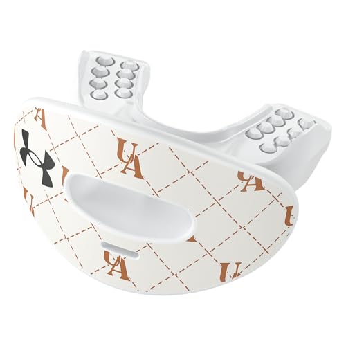 Under Armour Football Lip Guard - Mouthpiece with Strap, Full Mouth Protection for Braces - Jet Setter - color: Jet Setter