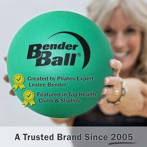 The Original 9" Pilates Core Fitness Small Exercise Ball | Workout Equipment for Abs, Core, Back, and Physical Therapy, Easy to Carry and Store - color: Green with DVD
