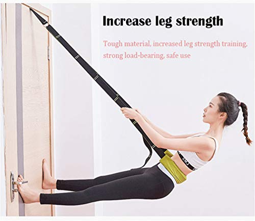 Back bend Assist Trainer - Improve Back and Waist Flexibility, Door Flexibility Stretching Strap, Home equipment for Ballet, Dance, Yoga, Gymnastics, Cheerleading, Splits - color: rose