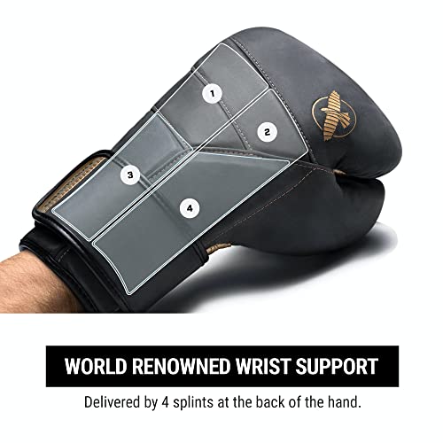 Hayabusa T3 LX Leather Boxing Gloves | Leather Boxing Gloves, Training Gloves Men and Women, Sparring Gloves, Heavy Bag Gloves, 16oz Boxing Gloves, Muay Thai Gloves - color: Obsidian, size: 12oz