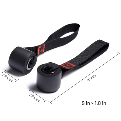 Slim Panda Door Anchor Strap for Resistance Bands, Door Exercise Equipment with Secure Buckle & No Drill Setup, Multi Point Anchor Gym Attachment, Portable Door Resistance Bands for Home Gym Workouts - style: Door Anchor 2 Pcs