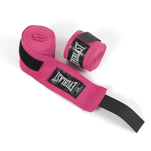 Everlast Core Handwraps 120in – Boxing Hand Wraps for Gloves, Wrist & Knuckle Support - color: Pink, size: 120 Inch