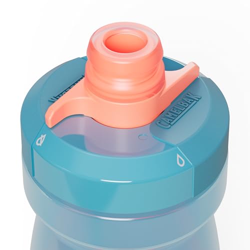 CamelBak Podium Bike Squeeze Water Bottle, High‑Flow Easy‑Squeeze Design for Cycling Performance, 21oz, Mercury Teal - color: Mercury Teal