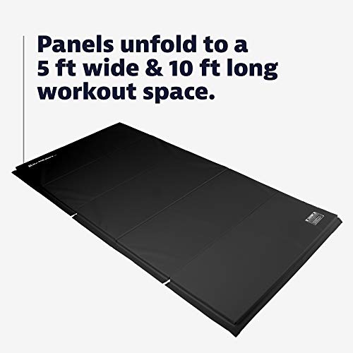 We Sell Mats 5 x 10 Foot Gymnastics Tumbling Mat - color: Black