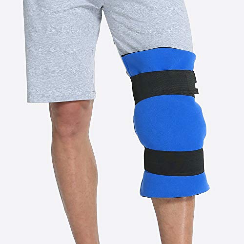 WORLD-BIO Large Ice Pack for Hip,Reusable Cold Compress Ice Pack with Cover | Large Size 11 X 14 Inches, Wearable Design Hands Free Use,Adjustable Straps Custom Fit, Long Lasting Cold Relaxing - size: 11x14 Inch (Pack of 1)