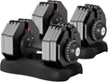 ATIVAFIT Adjustable Dumbbells Set, 5–88LB Quick Adjust Free Weights with Double Safety Lock & Anti-Slip Steel Handle, Space Saving Home Gym Equipment for Full Body Strength Training - color: 88LBS-Black, size: Pair