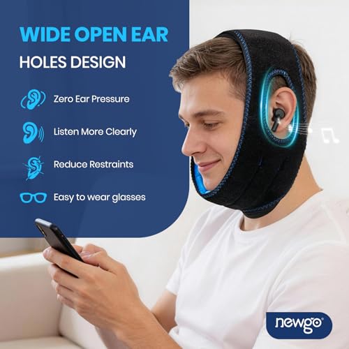 NEWGO Wisdom Teeth Pain Relief Ice Pack, 60-Min Long Lasting Cold | Face-contoured Design for Snug Fit, Soothes TMJ, Tooth Extraction Pain, Oral Surgery Recovery, and Jaw Discomfort - color: Dark Blue