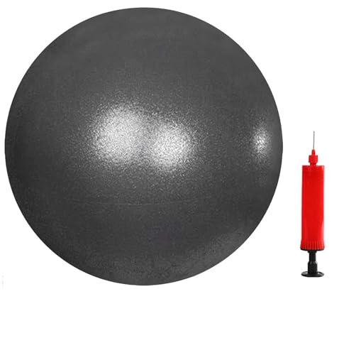 6 Inch Mini Exercise Pilates Yoga Ball, Stability Ball for Yoga, Barre, Training and Physical Therapy- Improves Balance with Inflate Pump(Pink) - color: balck, size: 6 Inch