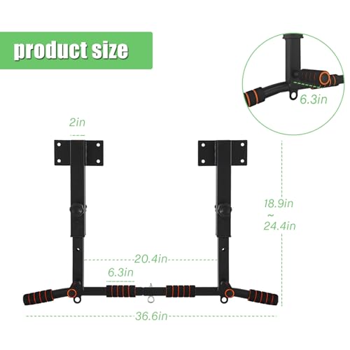 Wall Mount Pull Up Bar Wall Mounted Body Press Pull Up Bar Gym Chin-Up for Upper Body Workout - color: Type C