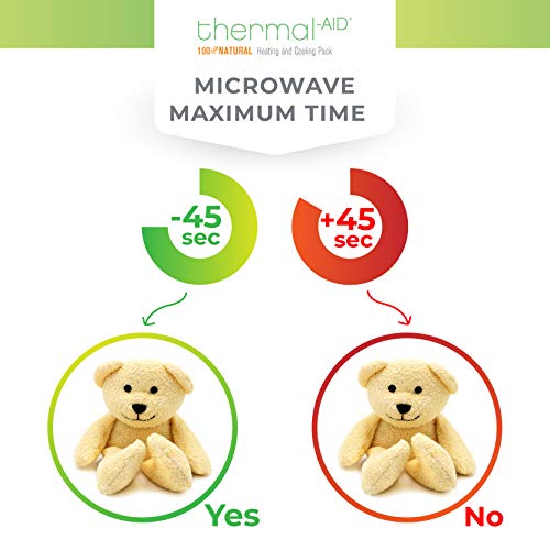 Thermal-Aid® (Honey The Yellow Bear) – Washable Heating Pad & Ice Pack – Plush Hot/Cold Pack with Natural Corn Filling – Reusable Comfort - size: Zoo Yellow Bear