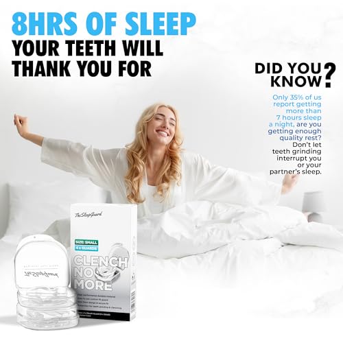 TheSleepGuard Mouth Guard for Clenching Teeth at Night [Pack of 4, Small Size - Women] – Custom Night Guards for Teeth Grinding – Nighttime Protection During Sleep for Adults