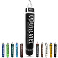 Muay Thai Punching Bag 6ft 150lbs Unfilled Made in USA - color: Black/White, size: Without Bottom D-Ring
