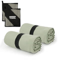 Camping Towel S Size Lightweight Microfiber Fast Drying for Travel Face Hand Neck Body Sweat Towels(Army Green, 2 Pack S) - color: Army Green, size: 2 Pack S