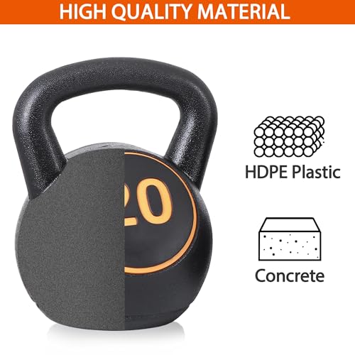 Nouva Kettlebell Sets, Strength Training Kettlebells Wide Grip Kettlebell Exercise Fitness Weight Set for Home Gym Weightlifting, Strength & Core Training - style: 5 - 20lb