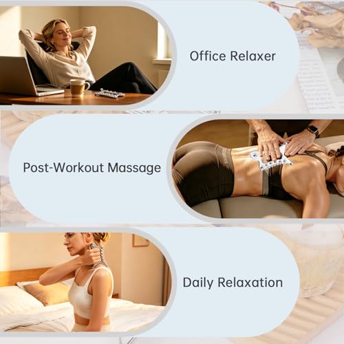 Fascia Blaster Tool, Body Gua Sha Tool，Stainless Steel Gua Sha Muscle Scraper Tool，Lymphatic Drainage Massager for Self Care, Fascia Blaster for Cellulite, Trigger Point Massage Tools for Pain Relief