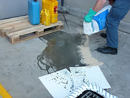 ATERET Oil Mat I Lightweight Oil Only Absorbent Pad I 15" x 18" I 200 Oil Absorbing Pads I White